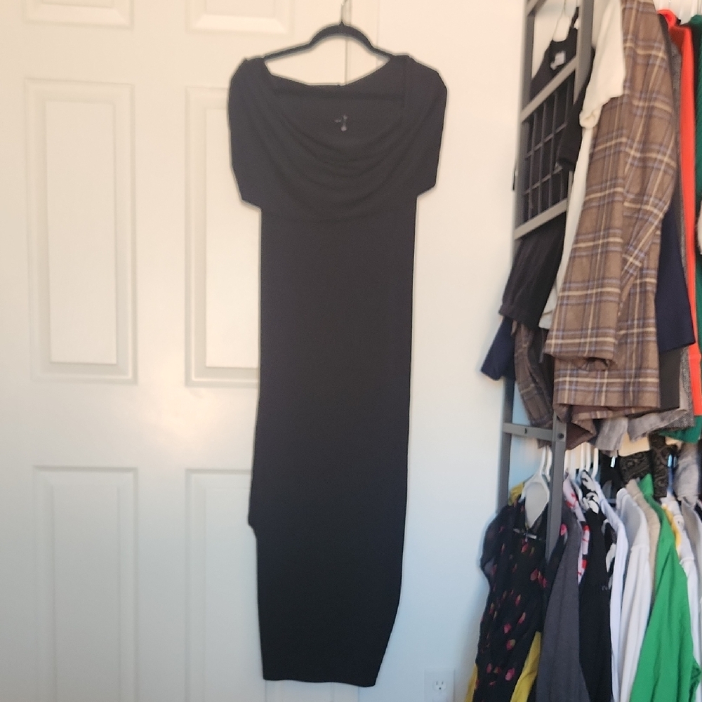 Ruti Black Off The Shoulder Sleeveless Dress Size 1